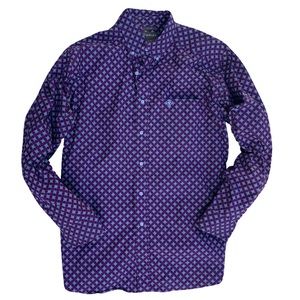 Ariat | Stevenson Purple & White Dress Shirt - XL